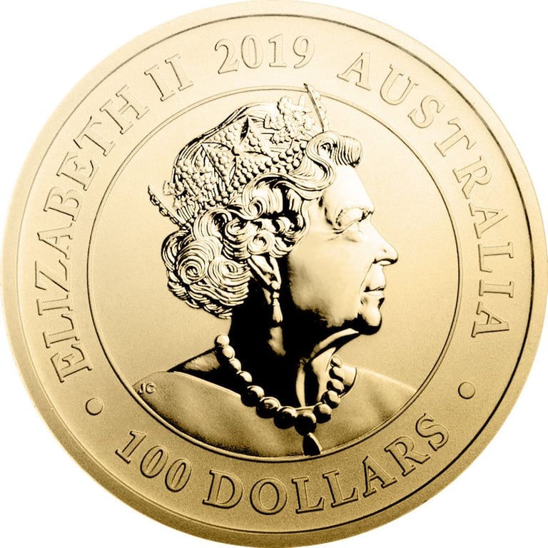 Back of the Gold Swan 1 oz - 2019