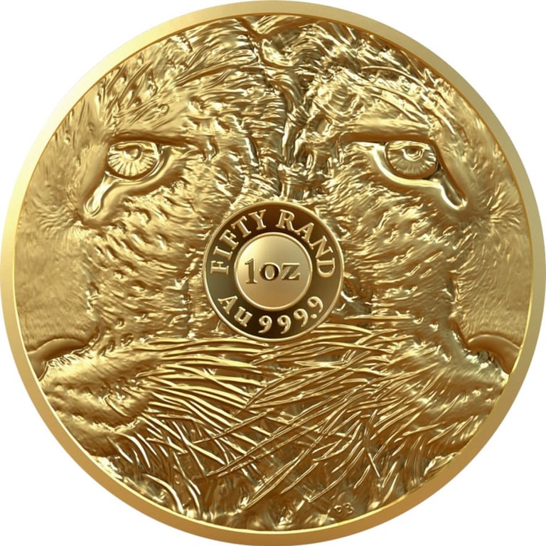 Back of the Gold Leopard 1 oz PF - Big Five Series II - 2023