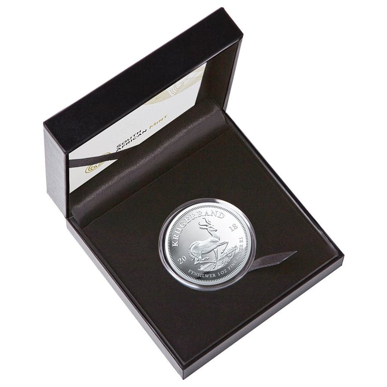 Silver Krugerrand 1 oz PF - 2018 in the original coin case