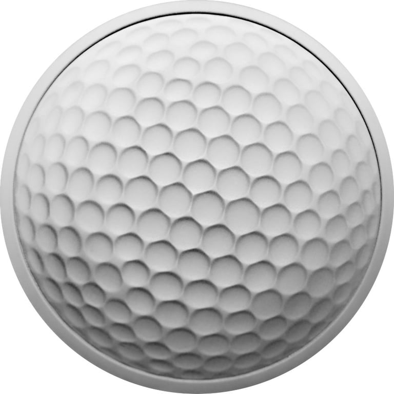 Back of the Silver One Golfer 1 oz PF - philoro