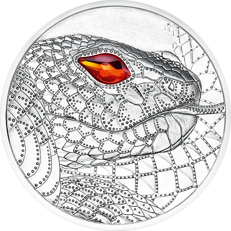 Front of the Silver Australia - Creative Power of the Snake 20 EUR PF AUT - 2021