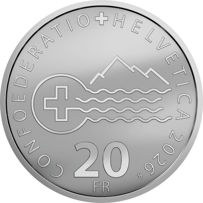 Back of Silver Swiss Lakes 20 g – Lake Geneva 2026