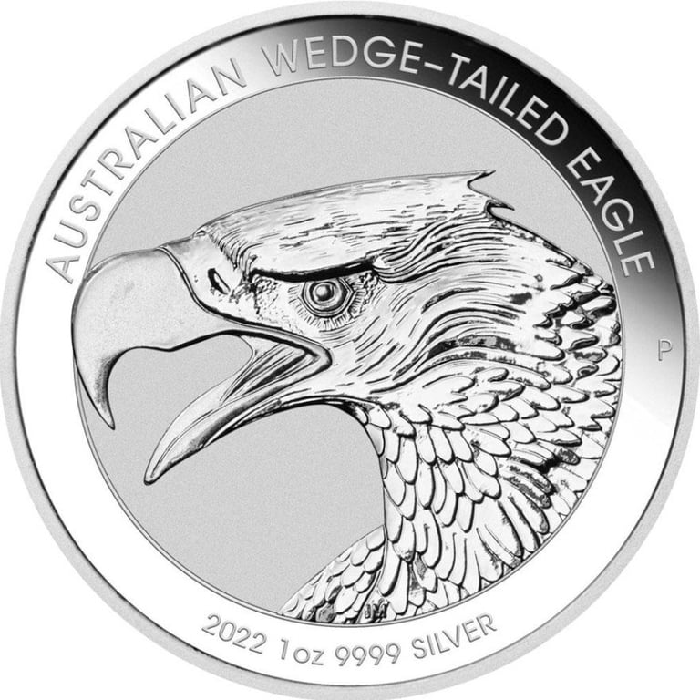 Front of the Silver Wedge Tailed Eagle 1 oz - 2022