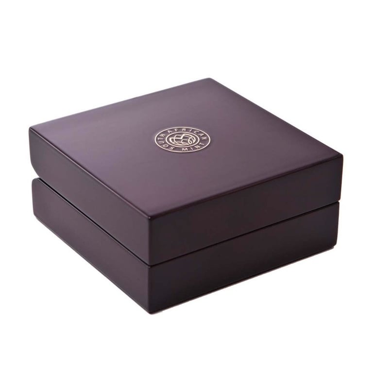 Original coin case of the Gold Leopard 1 oz PF - Big Five Series II - 2023