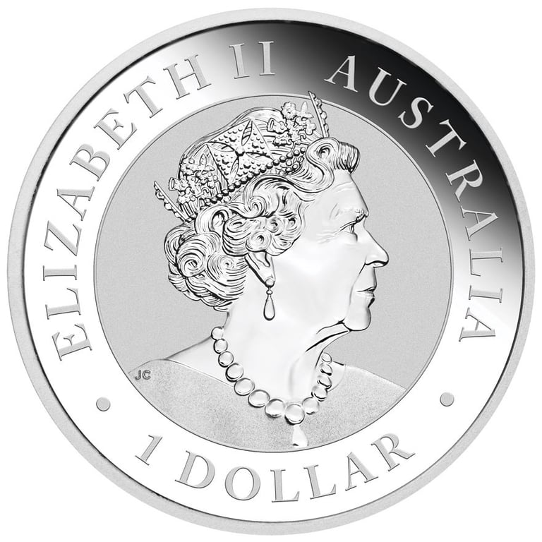 Back of the Silver Emu 1 oz - 2020
