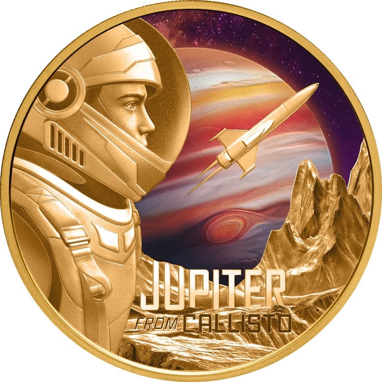 Front of Gold Jupiter from Callisto 1 oz PF - 2026