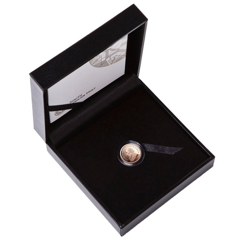 Gold Krugerrand 1/10 oz PF - 2021 in the original coin case