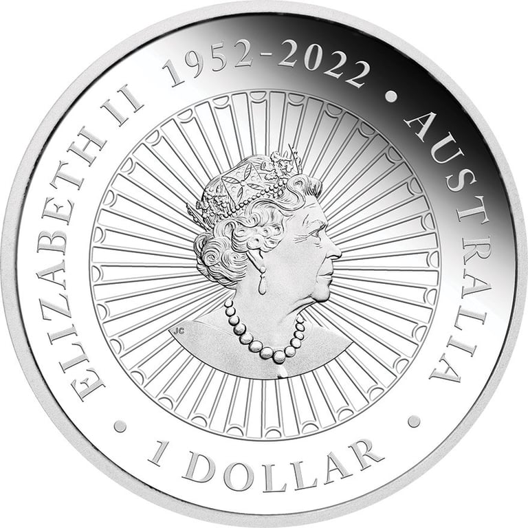 Back of the Silver Opal Series 1 oz PF - Year of the Dragon 2024