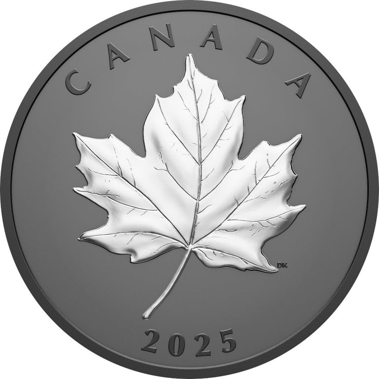Front of the Silver Elegant Maple Leaf 1 oz - Matte Proof 2025