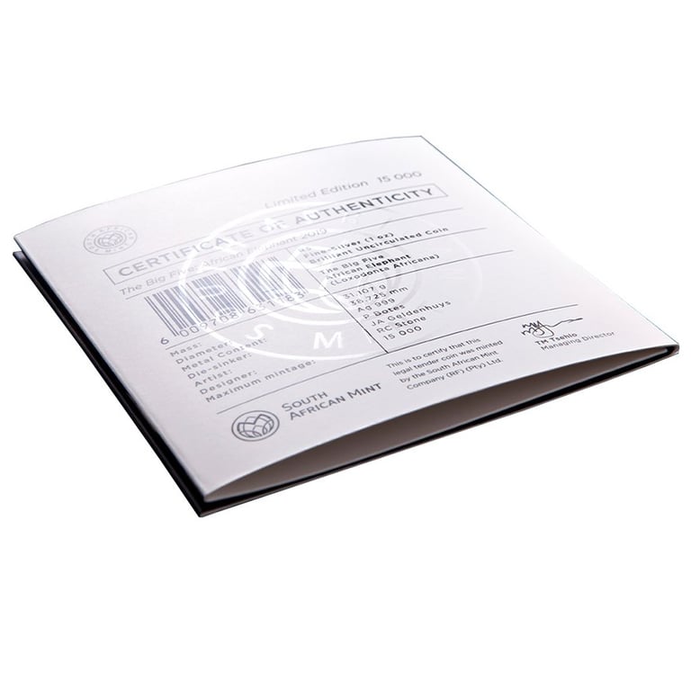 Certificate of authenticity