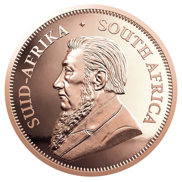 Back of the Gold Krugerrand 1/4 oz PF - 2022