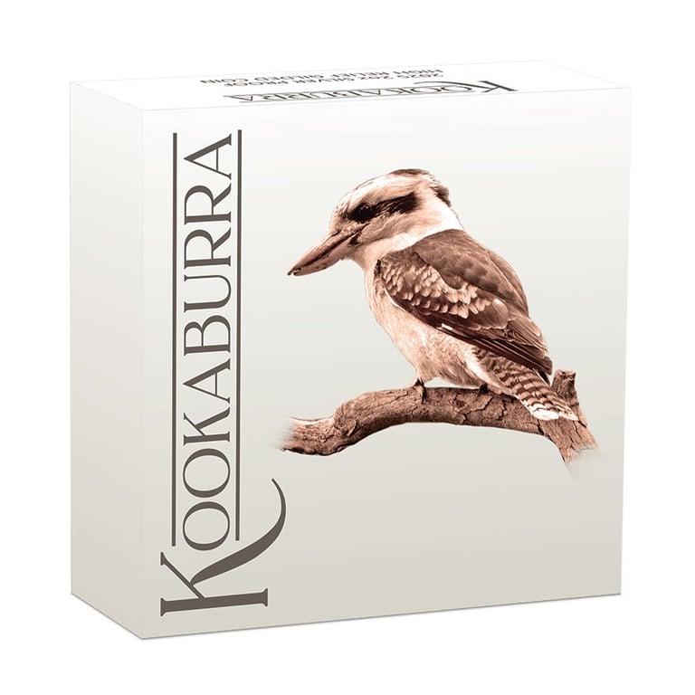 Silber Kookaburra 2 oz Proof - High Relief 2025 in the original box