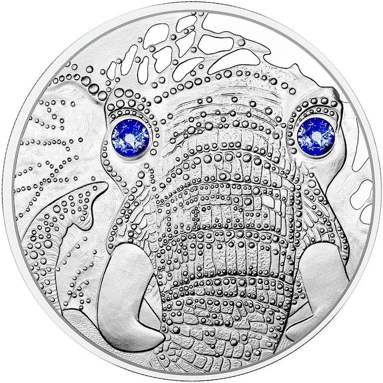 Front of the Silver Africa - Rest of the Elephant 20 EUR PF AUT - 2022
