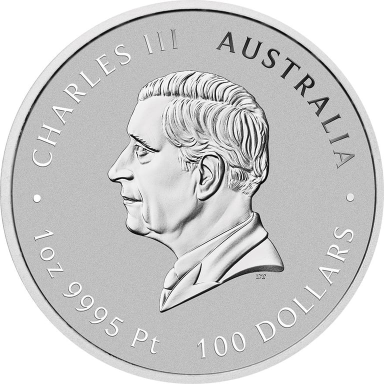 Back of the Platinum Lunar III 1 oz - Snake 2025