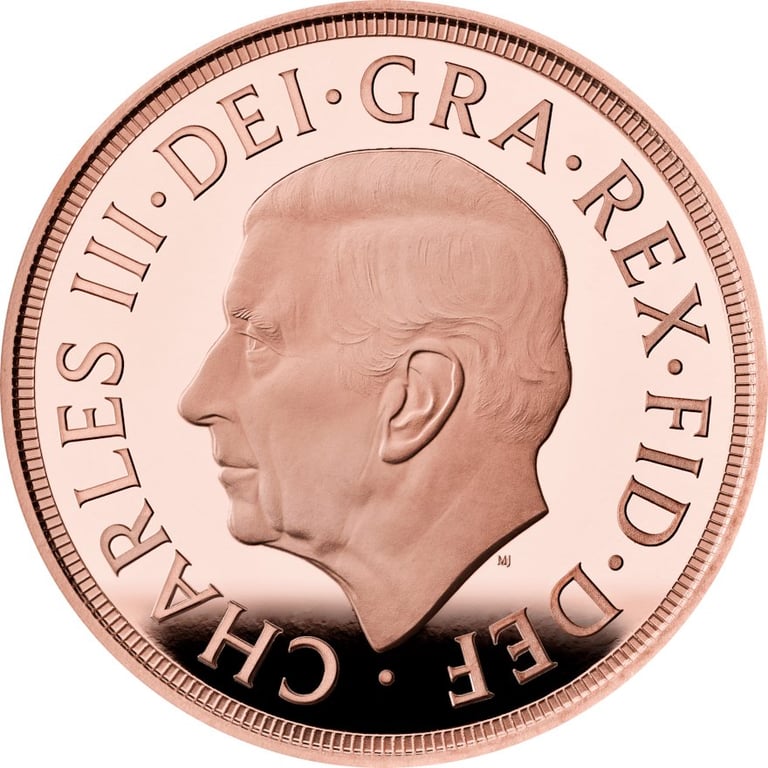 Back of the Gold Sovereign PF - 2024
