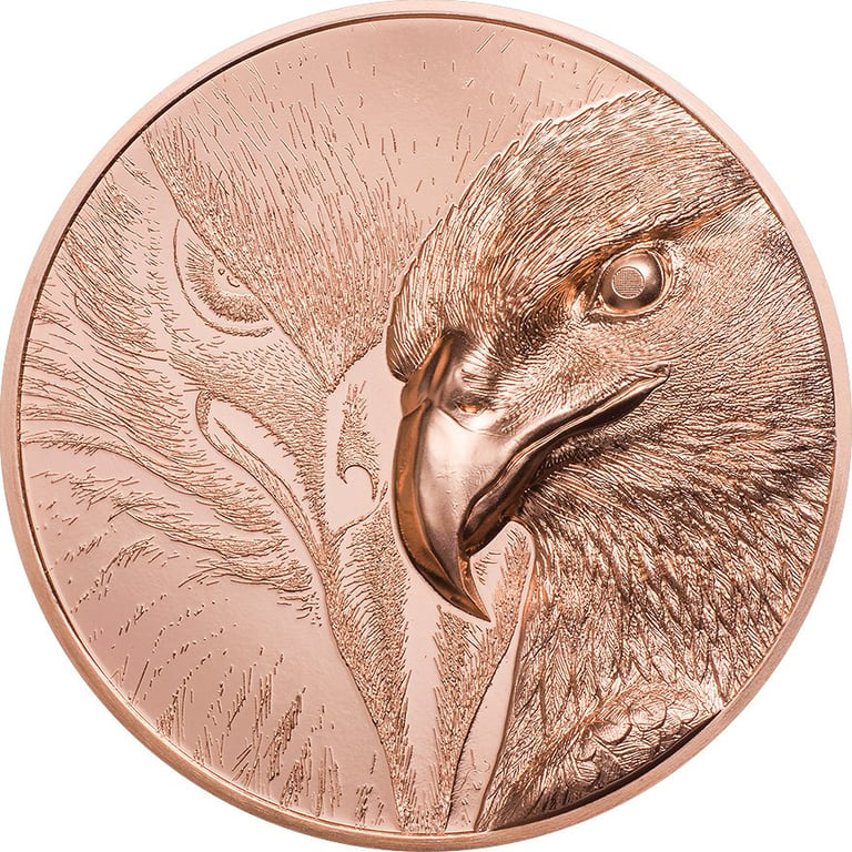Front of the Copper Majestic Eagle 50g PF - High Relief 2020