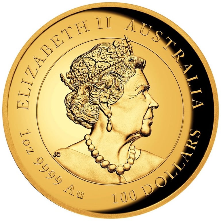 Back of the Gold Lunar III Mouse 1 oz PF - High Relief 2020