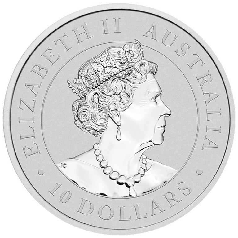 Back of the Silver Wedge Tailed Eagle 2021 - 10 oz RP High Relief