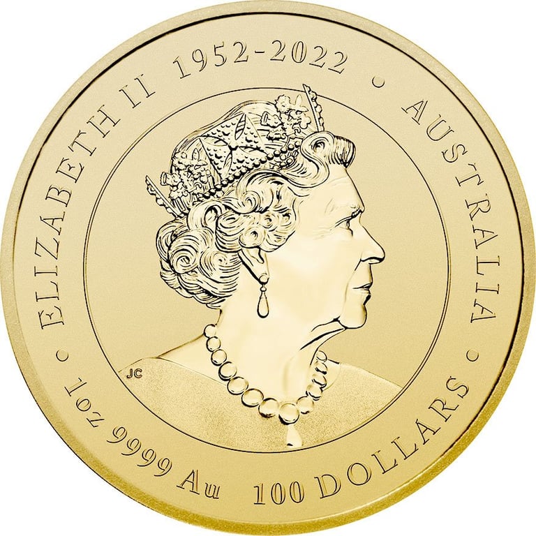 Back of the Gold Lunar III 1 oz - Dragon 2024