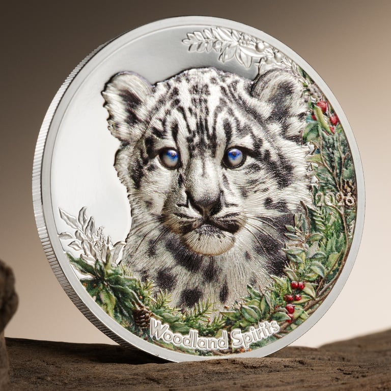 Case of Silber Woodland Spirits - Snow Leopard 1 oz Proof - High Relief 2026