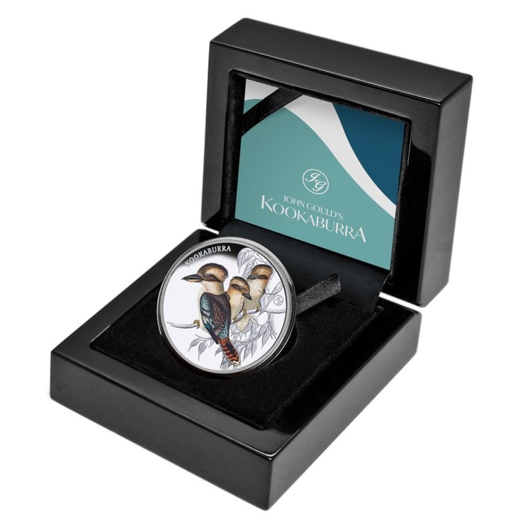 Silver Kookaburra 1 oz PF - 2025 in the original coin case