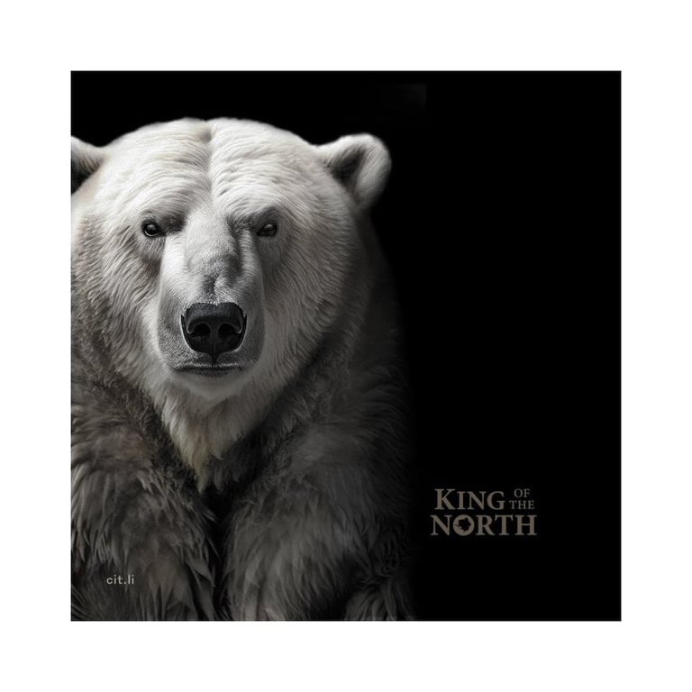 Original coin case of the Gold King of the North - Polar Bear 1 oz PF - Ultra High Relief
