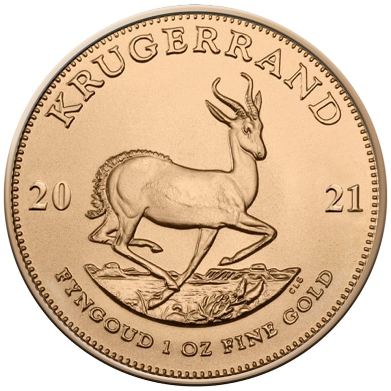 Back of the Gold Krugerrand 1/1 oz
