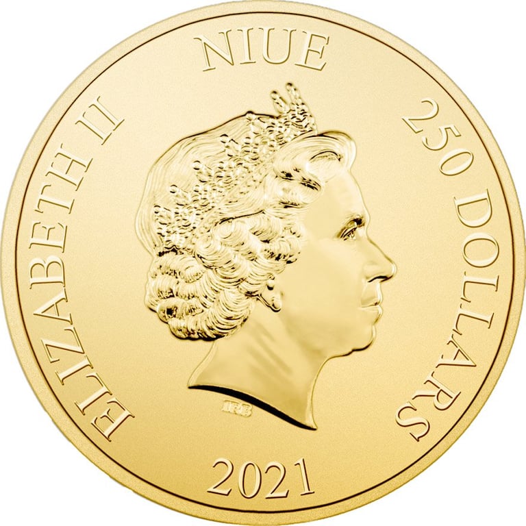 Back of the Gold 1 oz - STAR WARS Millennium Falcon - 2021