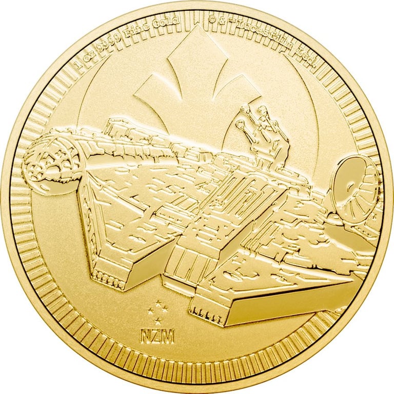Front of the Gold 1 oz - STAR WARS Millennium Falcon - 2021