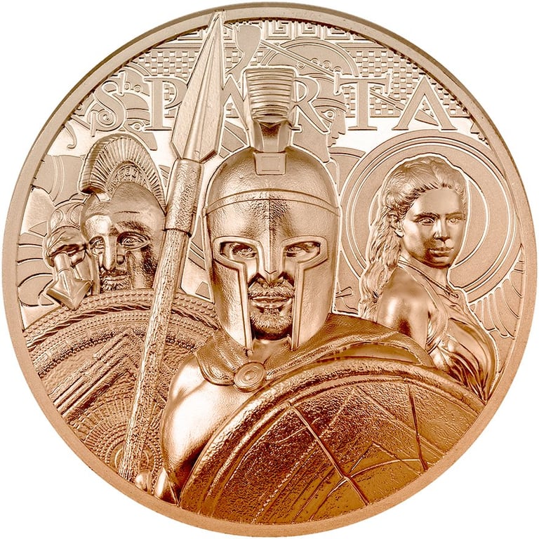 Front of the Copper Sparta - 50 g - Ultra High Relief - 2023