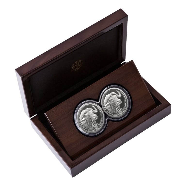 Silver Buffalo Big Five Series II - 2 x 1 oz PF Set Double Capsule
