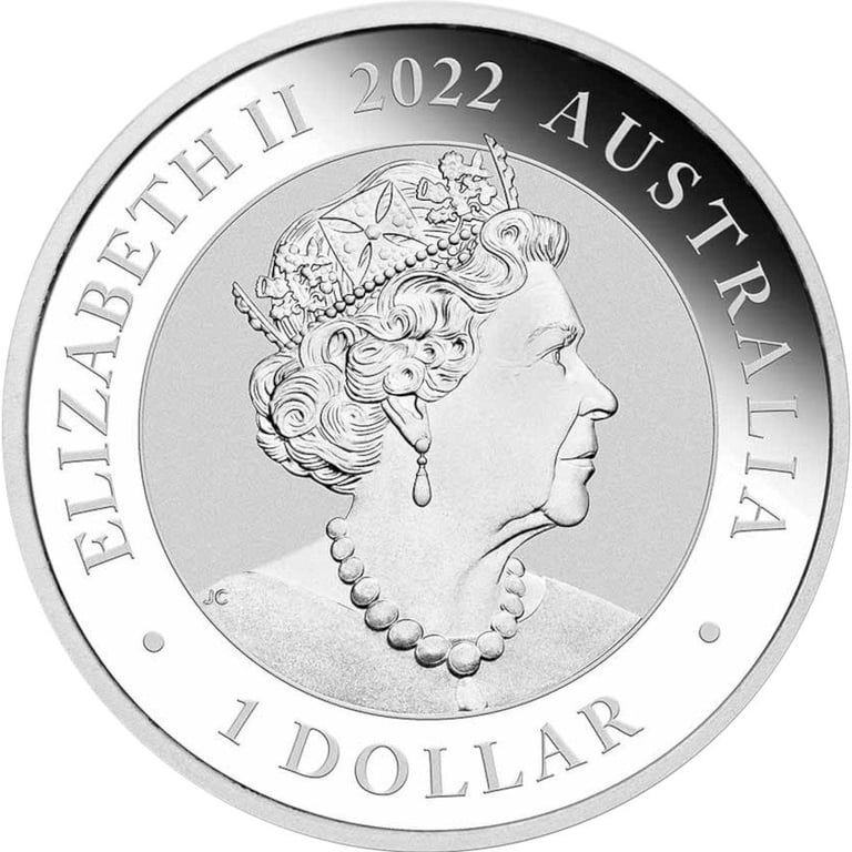 Back of the Silver Swan 1 oz - 2022