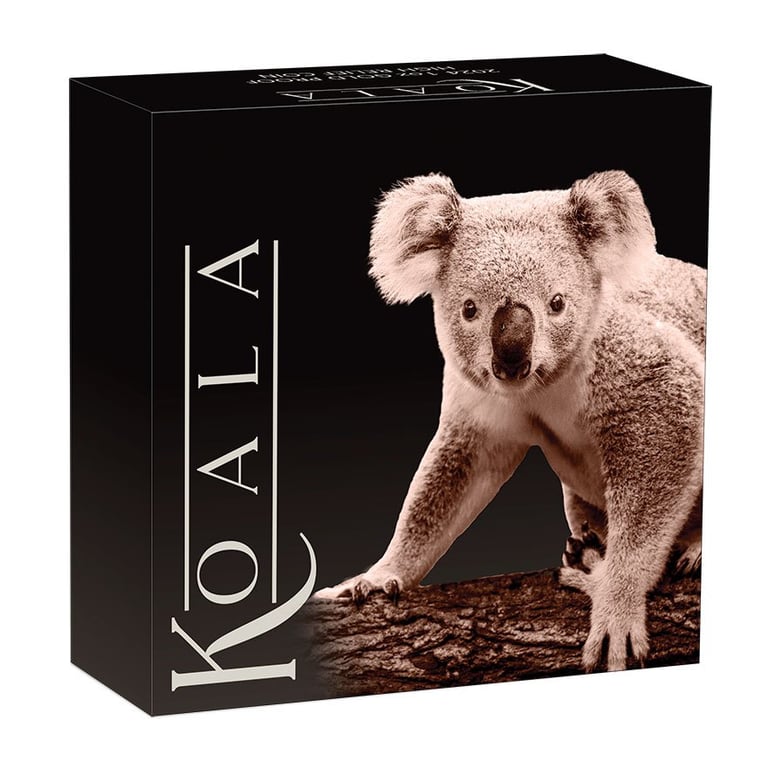 Original coin case of the Gold Koala 1 oz PF - High Relief 2024