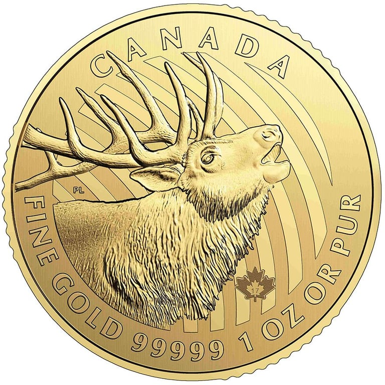 Front of the Gold Deer 1/1 - Call of the Wild Series 2017
