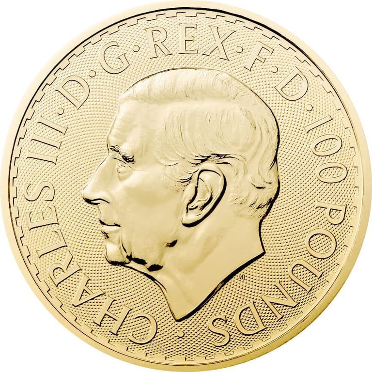 Back of the Gold St George and the Dragon 1 oz - 2025