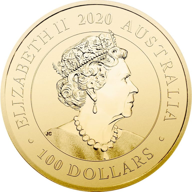 Back of the Gold Swan 1 oz - 2020