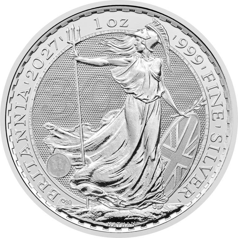 Front of Silver Britannia 1 oz - 2027