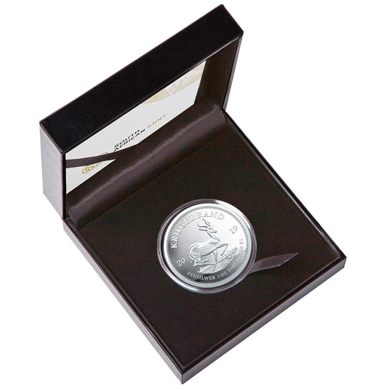 Silver Krugerrand 1 oz PF - 2019 in the original coin case