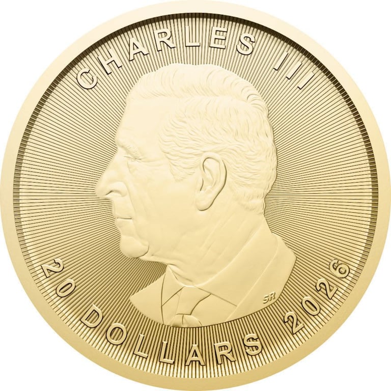 Back of Gold Maple Leaf 1/2 oz - 2026