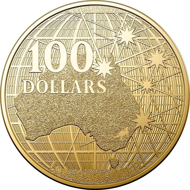 Front of the Gold Beneath the Southern Skies 1 oz - 2020