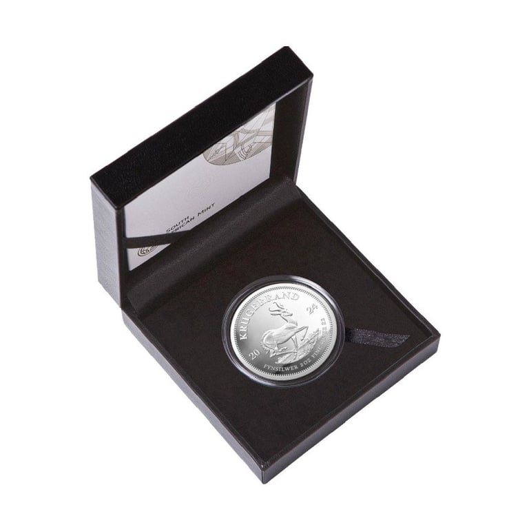Silver Krugerrand 2 oz PF - 2024 in the original coin case