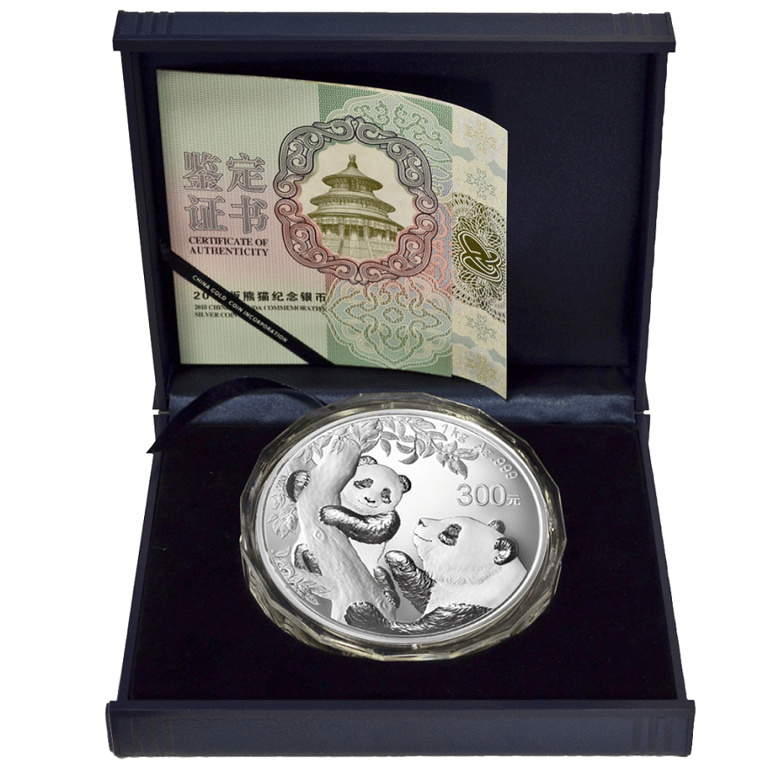 Silver Panda 1 kg PF - 2021 in the original coin case