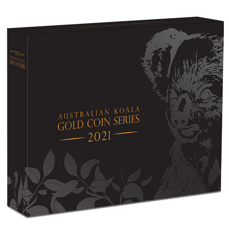 Original coin case of the Gold Koala 1 oz PF High Relief - 2021
