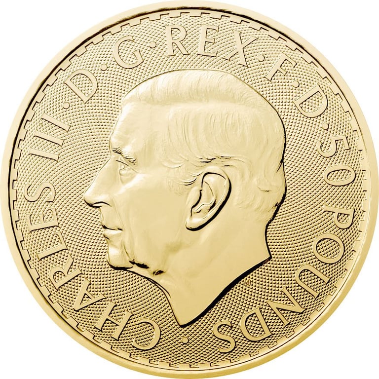 Back of the Gold Britannia 1/4 oz - 2026