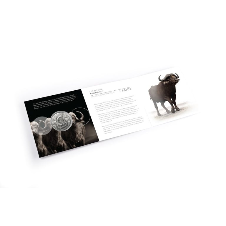 Silver Buffalo 1 oz - Big Five Series II - 2023 in the original coin case