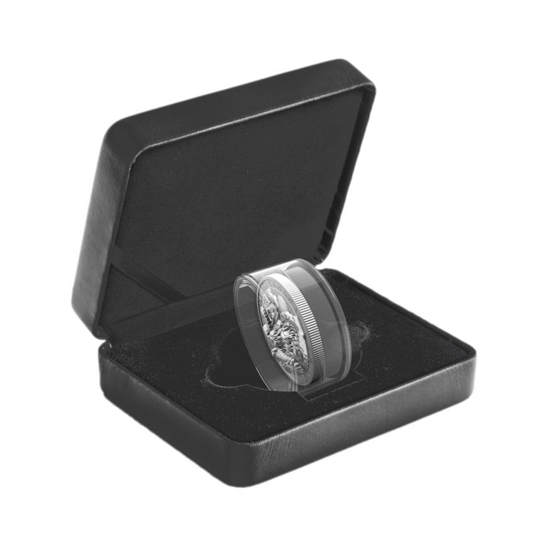 Silver Lunar Dragon 3 oz PF - Ultra High Relief 2024 in the original coin case