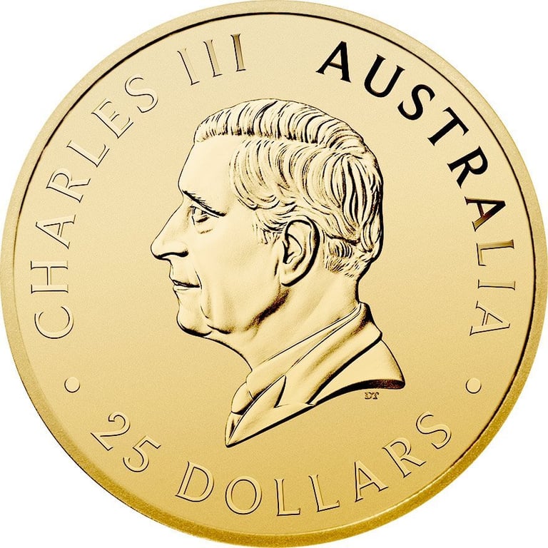 Back of the Gold Kangaroo 1/4 oz - 2026