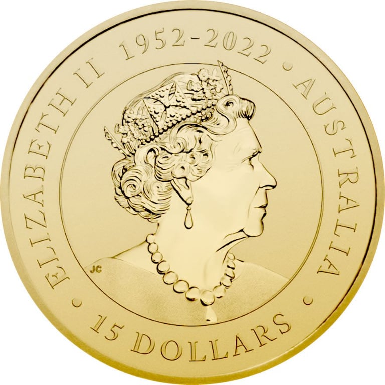 Back of the Gold Koala 1/10 oz - 2023
