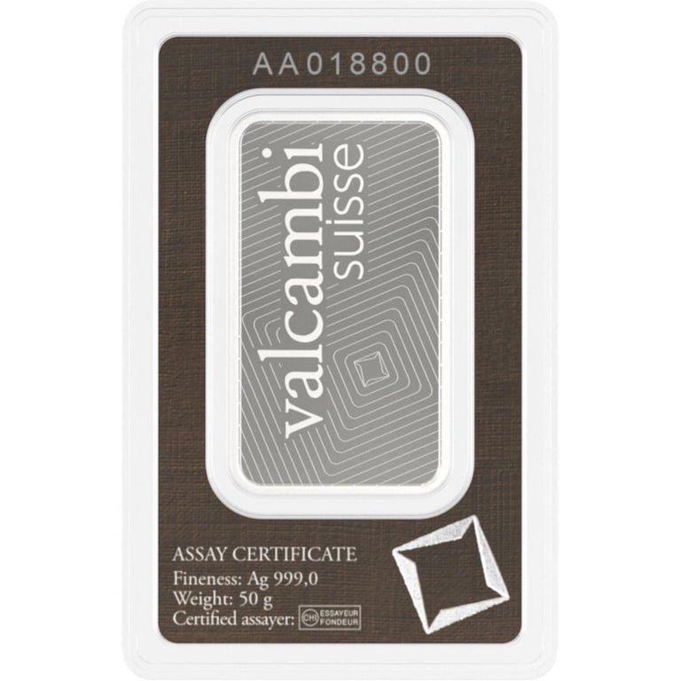 Back of the Silver bar 50g