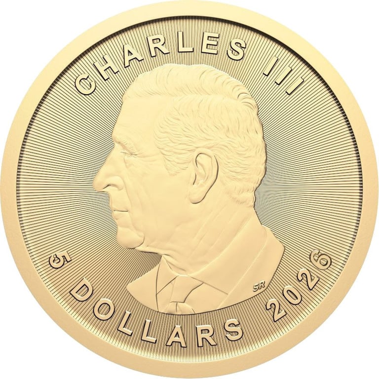 Back of Gold Maple Leaf 1/10 oz - 2026
